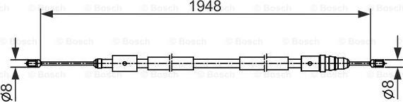 BOSCH 1 987 482 541 - Cavo comando, Freno stazionamento autozon.pro