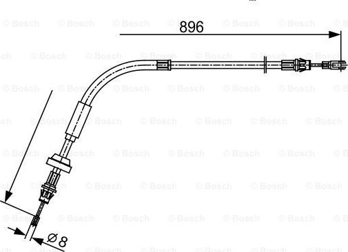 BOSCH 1 987 482 543 - Cavo comando, Freno stazionamento autozon.pro