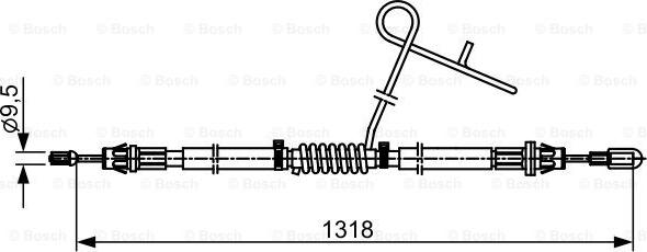 BOSCH 1 987 482 559 - Cavo comando, Freno stazionamento autozon.pro