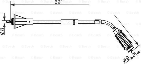 BOSCH 1 987 482 555 - Cavo comando, Freno stazionamento autozon.pro