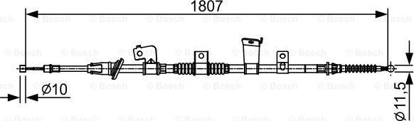 BOSCH 1 987 482 569 - Cavo comando, Freno stazionamento autozon.pro