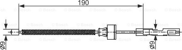 BOSCH 1 987 482 561 - Cavo comando, Freno stazionamento autozon.pro