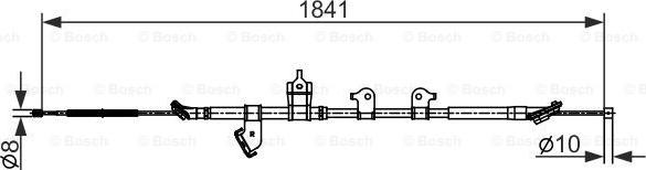 BOSCH 1 987 482 568 - Cavo comando, Freno stazionamento autozon.pro