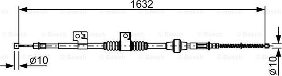 BOSCH 1 987 482 519 - Cavo comando, Freno stazionamento autozon.pro