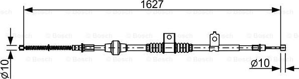 BOSCH 1 987 482 518 - Cavo comando, Freno stazionamento autozon.pro