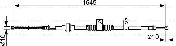 BOSCH 1 987 482 517 - Cavo comando, Freno stazionamento autozon.pro