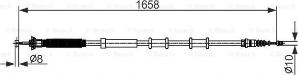 BOSCH 1 987 482 581 - Cavo comando, Freno stazionamento autozon.pro