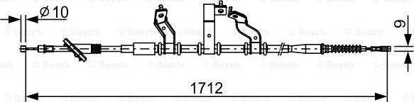 BOSCH 1 987 482 529 - Cavo comando, Freno stazionamento autozon.pro