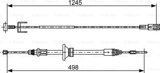 BOSCH 1 987 482 524 - Cavo comando, Freno stazionamento autozon.pro