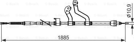 BOSCH 1 987 482 573 - Cavo comando, Freno stazionamento autozon.pro