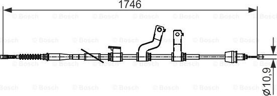 BOSCH 1 987 482 572 - Cavo comando, Freno stazionamento autozon.pro