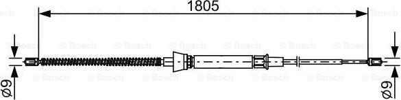 BOSCH 1 987 482 646 - Cavo comando, Freno stazionamento autozon.pro