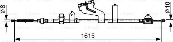 BOSCH 1 987 482 656 - Cavo comando, Freno stazionamento autozon.pro