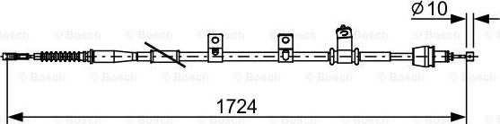 BOSCH 1 987 482 619 - Cavo comando, Freno stazionamento autozon.pro