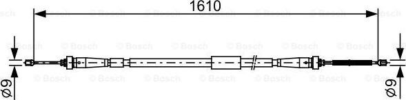 BOSCH 1 987 482 636 - Cavo comando, Freno stazionamento autozon.pro