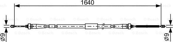 BOSCH 1 987 482 638 - Cavo comando, Freno stazionamento autozon.pro