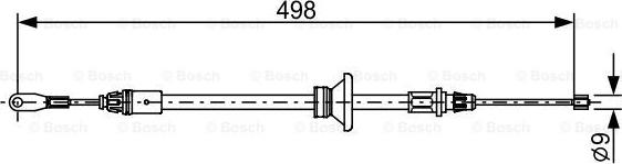 BOSCH 1 987 482 632 - Cavo comando, Freno stazionamento autozon.pro