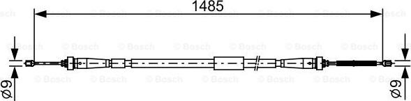 BOSCH 1 987 482 637 - Cavo comando, Freno stazionamento autozon.pro