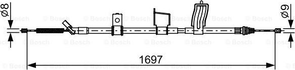 BOSCH 1 987 482 628 - Cavo comando, Freno stazionamento autozon.pro