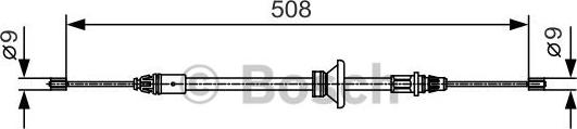 BOSCH 1 987 482 042 - Cavo comando, Freno stazionamento autozon.pro