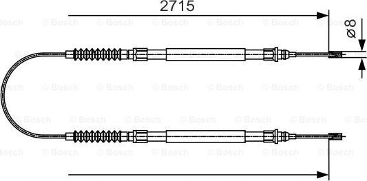 BOSCH 1 987 482 003 - Cavo comando, Freno stazionamento autozon.pro