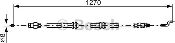 BOSCH 1 987 482 014 - Cavo comando, Freno stazionamento autozon.pro