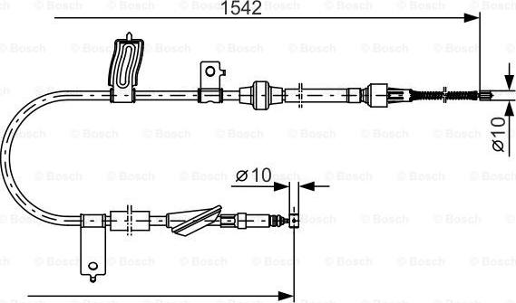 BOSCH 1 987 482 084 - Cavo comando, Freno stazionamento autozon.pro