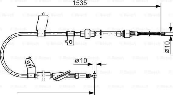 BOSCH 1 987 482 085 - Cavo comando, Freno stazionamento autozon.pro