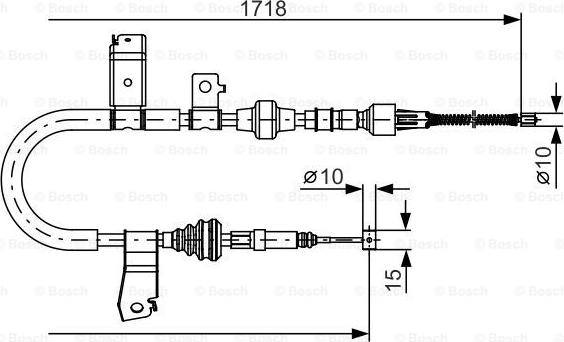 BOSCH 1 987 482 086 - Cavo comando, Freno stazionamento autozon.pro