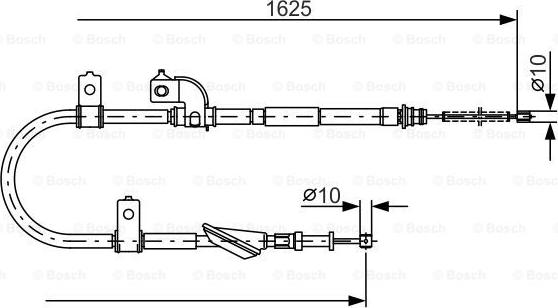 BOSCH 1 987 482 081 - Cavo comando, Freno stazionamento autozon.pro