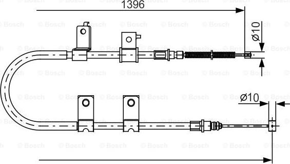 BOSCH 1 987 482 083 - Cavo comando, Freno stazionamento autozon.pro