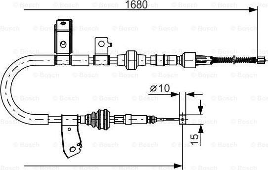 BOSCH 1 987 482 087 - Cavo comando, Freno stazionamento autozon.pro