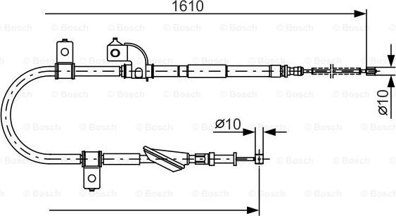 BOSCH 1 987 482 079 - Cavo comando, Freno stazionamento autozon.pro