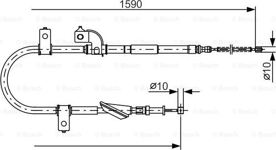 BOSCH 1 987 482 078 - Cavo comando, Freno stazionamento autozon.pro