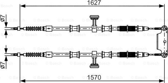 BOSCH 1 987 482 147 - Cavo comando, Freno stazionamento autozon.pro