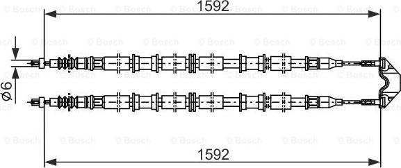 BOSCH 1 987 482 102 - Cavo comando, Freno stazionamento autozon.pro