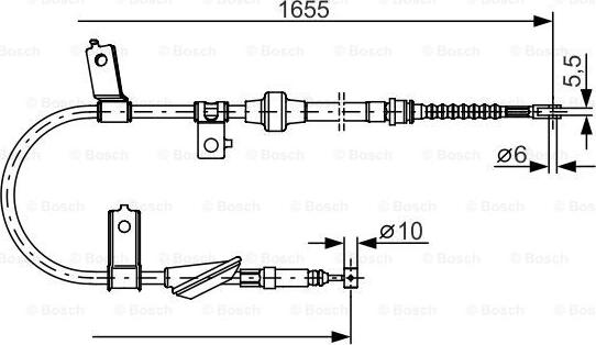 BOSCH 1 987 482 119 - Cavo comando, Freno stazionamento autozon.pro