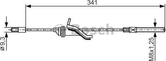 BOSCH 1 987 482 188 - Cavo comando, Freno stazionamento autozon.pro