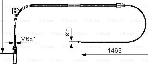 BOSCH 1 987 482 130 - Cavo comando, Freno stazionamento autozon.pro