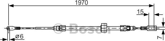 BOSCH 1 987 482 131 - Cavo comando, Freno stazionamento autozon.pro