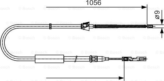 BOSCH 1 987 482 125 - Cavo comando, Freno stazionamento autozon.pro