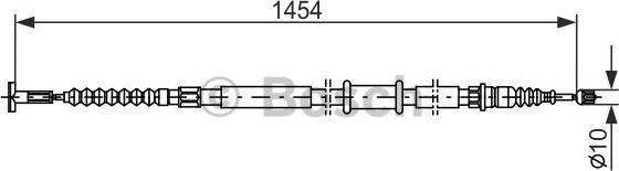 BOSCH 1 987 482 179 - Cavo comando, Freno stazionamento autozon.pro