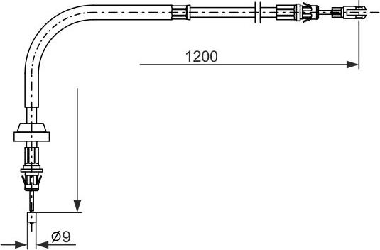 BOSCH 1 987 482 878 - Cavo comando, Freno stazionamento autozon.pro