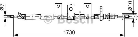 BOSCH 1 987 482 344 - Cavo comando, Freno stazionamento autozon.pro