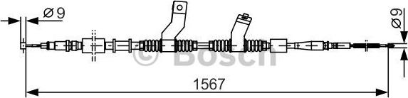 BOSCH 1 987 482 354 - Cavo comando, Freno stazionamento autozon.pro