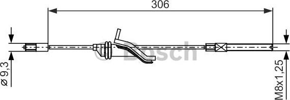 BOSCH 1 987 482 369 - Cavo comando, Freno stazionamento autozon.pro