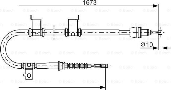 BOSCH 1 987 482 361 - Cavo comando, Freno stazionamento autozon.pro