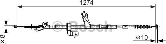 BOSCH 1 987 482 367 - Cavo comando, Freno stazionamento autozon.pro