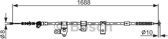 BOSCH 1 987 482 306 - Cavo comando, Freno stazionamento autozon.pro