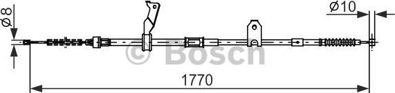 BOSCH 1 987 482 300 - Cavo comando, Freno stazionamento autozon.pro